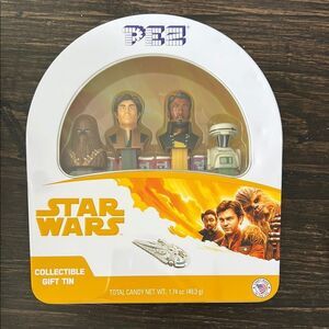 PEZ Star Wars Gift Tin Han Solo Chewbacca Lando L3-37 NIB‎